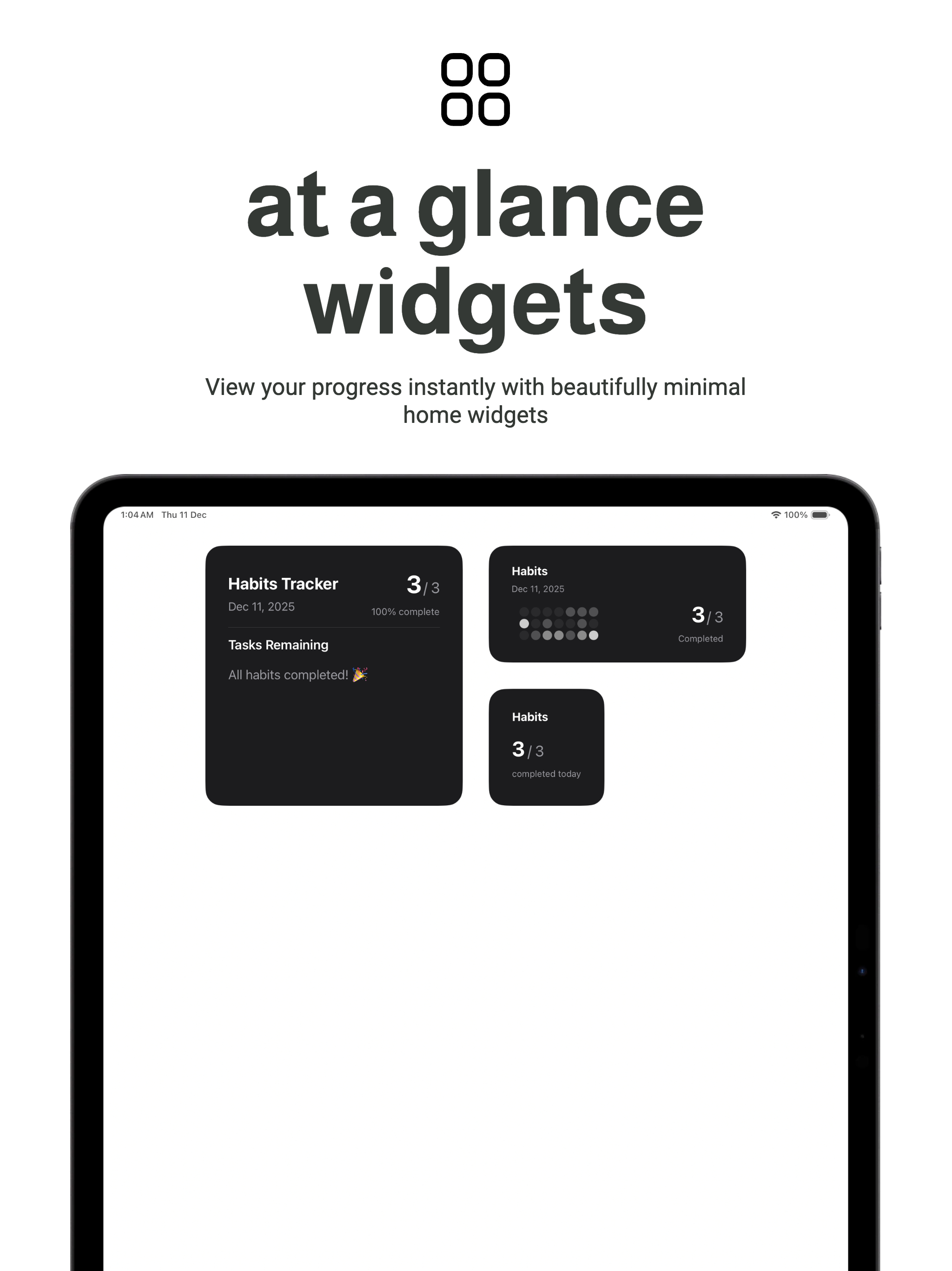simple habit tracker - habits