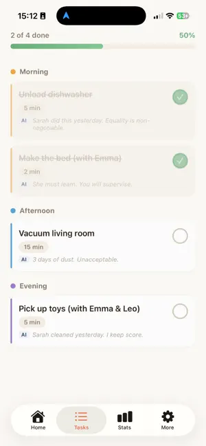 ChoreBot screenshot 2