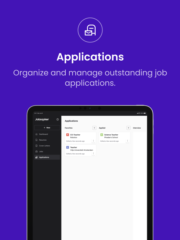 Jobseeker.com iPad screenshot 5 - Business app