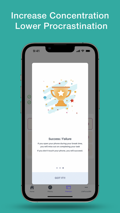 LifeFocus360: Pomodoro Timer Screenshot
