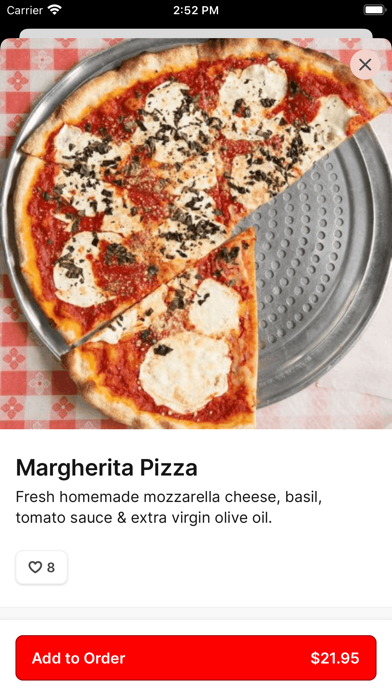 Baci Trattoria & Pizza iPhone screenshot 3 - Food & Drink app