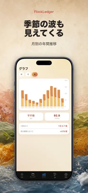 FlockLedger：たまご記録帳 screenshot 4 of 10