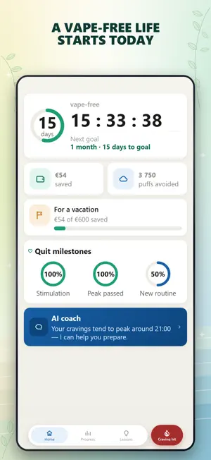 QuitNic AI: Quit Vaping screenshot 1