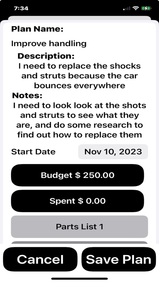 #5. MyCarProject-Tracker (iOS) Podle: James Stacy