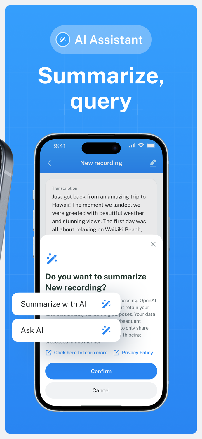 Zap Voice. Record  Transcribe
