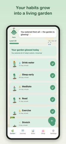 Habit Garden: Sprig iPhone screenshot
