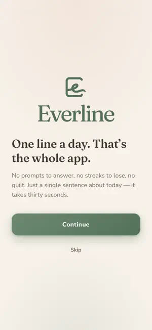 Everline Daily Journal screenshot 1
