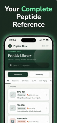 Peptide Dose Screenshot 4 of 6