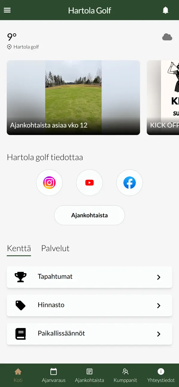 Screenshot #1 pour Hartola Golf