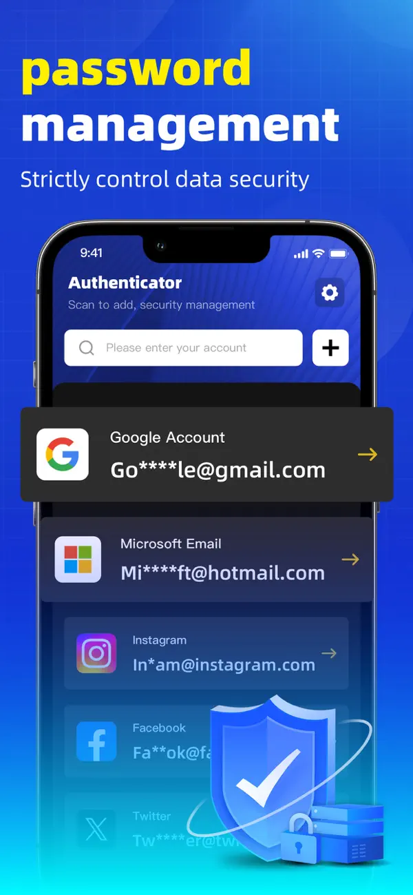 Screenshot #3 pour Authenticator - 双重身份验证码密保