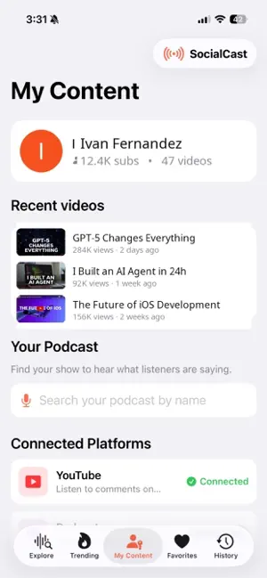 SocialCast! screenshot 3