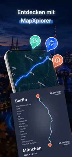 Screenshot von MapXplorer: GPS Navigation auf dem iPhone 6