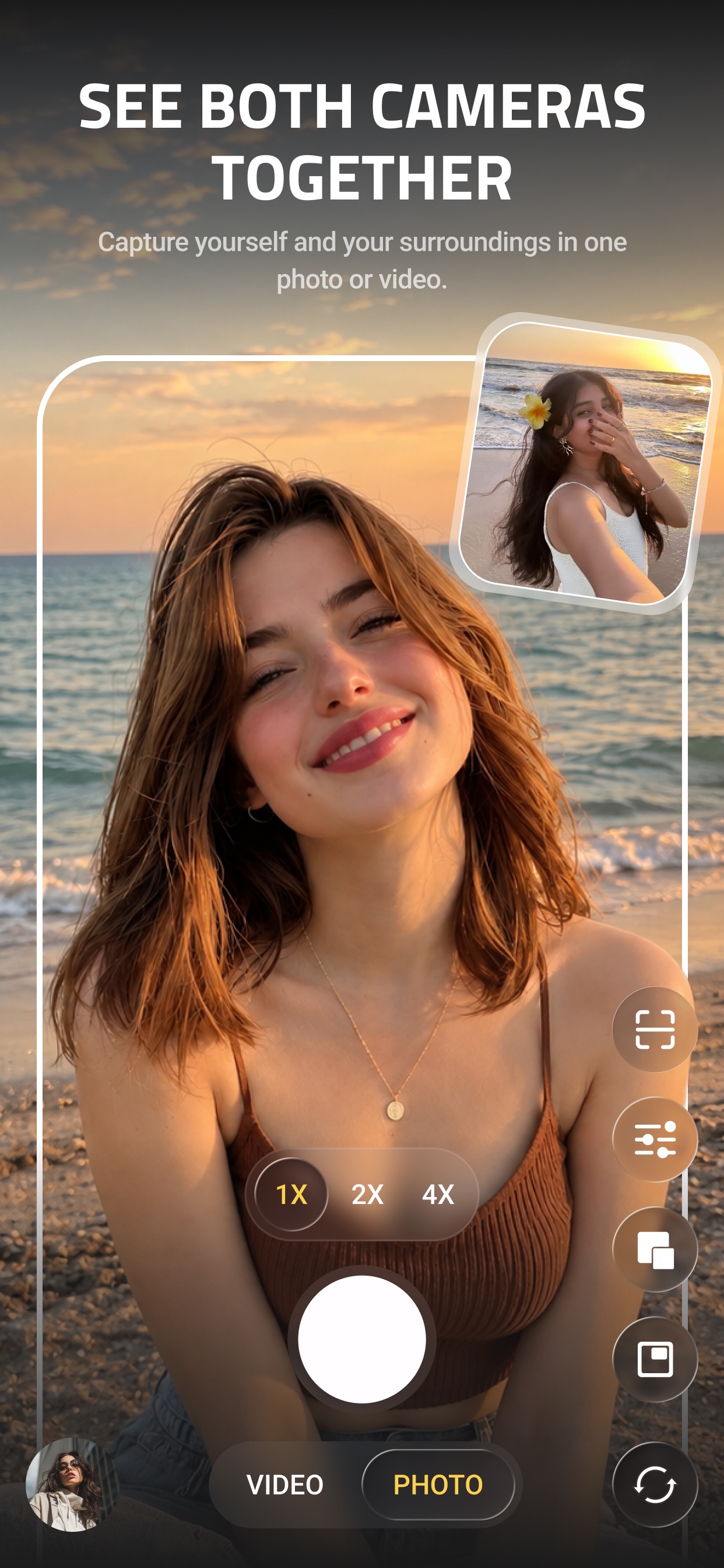 Screenshot 1 of Dual Camera : Duoshot Recorder