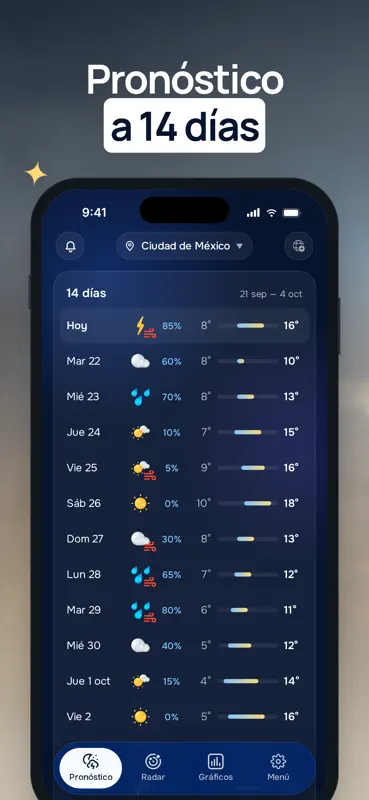 Tiempo 24: Radar Clima, Lluvia screenshot 4 of 10