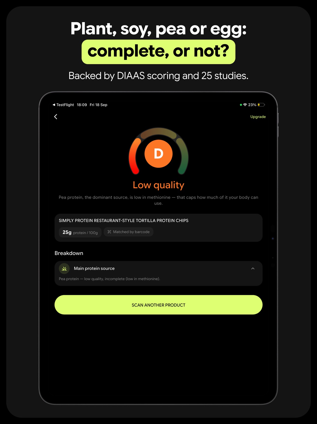 Screenshot 6 of Protein Grade: Quality Scanner