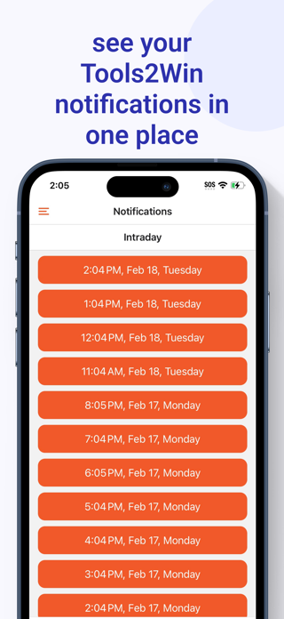 Tools2Win Notifications Screenshot 2 of 3