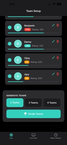 Team-Divider screenshot