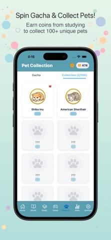3000 English Vocab with Pets iPhone screenshot