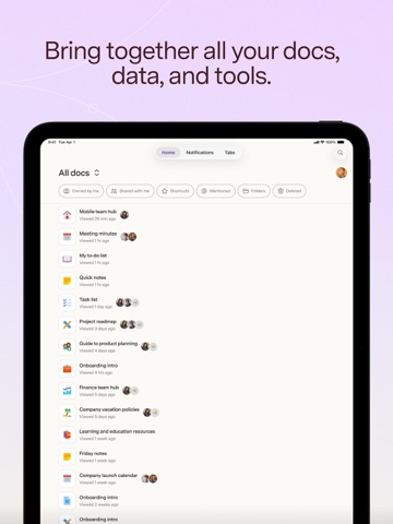 Superhuman Docs iPad screenshot