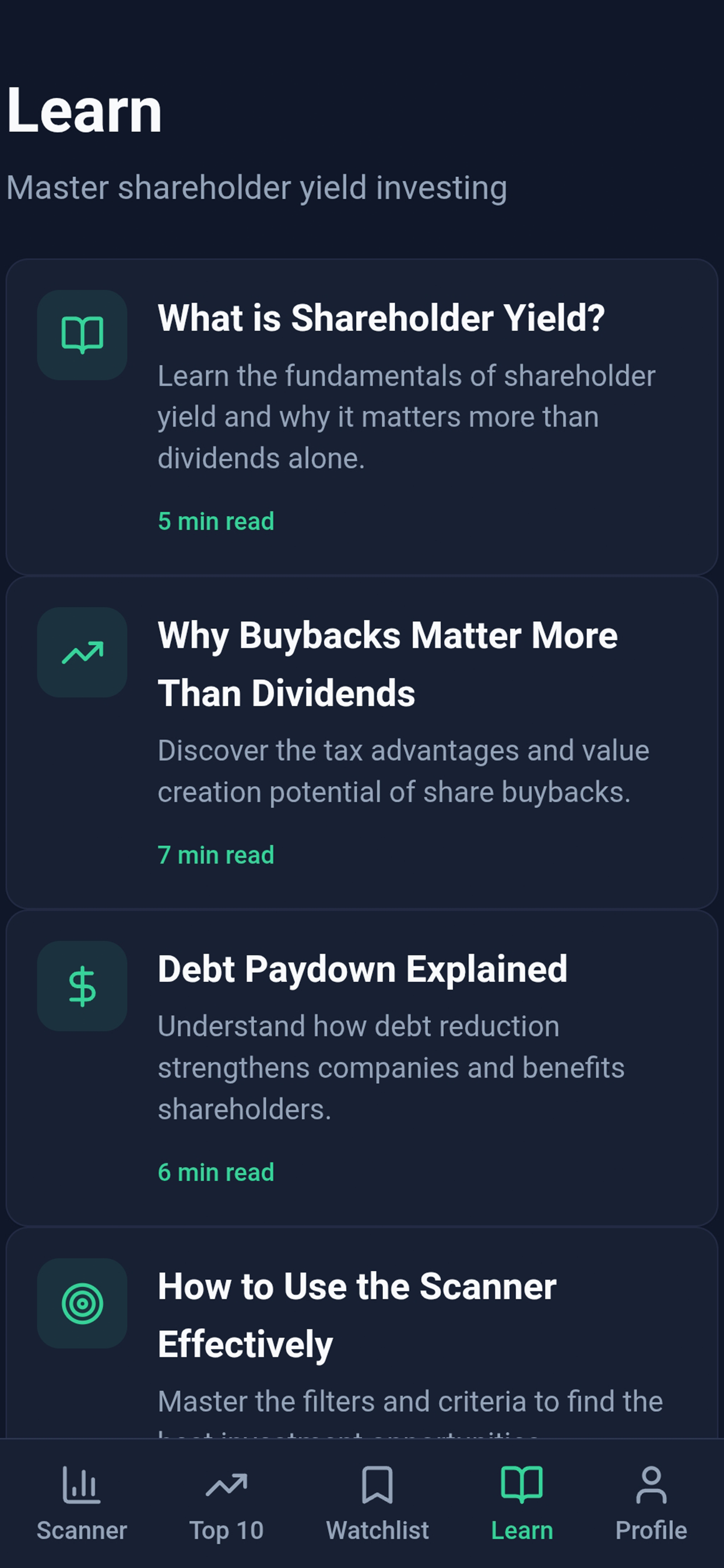 Stock Buyback Hunter
