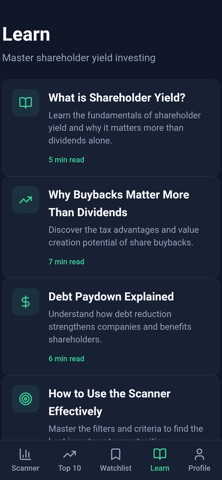 Stock Buyback Hunter Screenshot 4 of 4