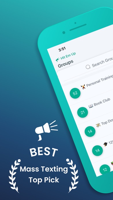 Screenshot #1 pour Hit Em Up: Mass Text Bulk SMS