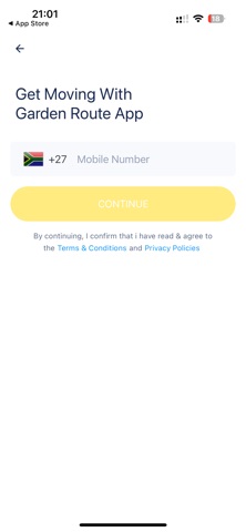 Garden Route App screenshot