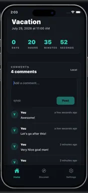 Chrono Countdown - Event Clock screenshot 1