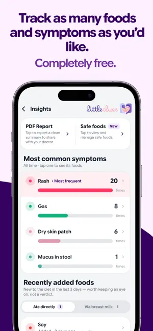 LittleClues: Allergy Tracker screenshot 2