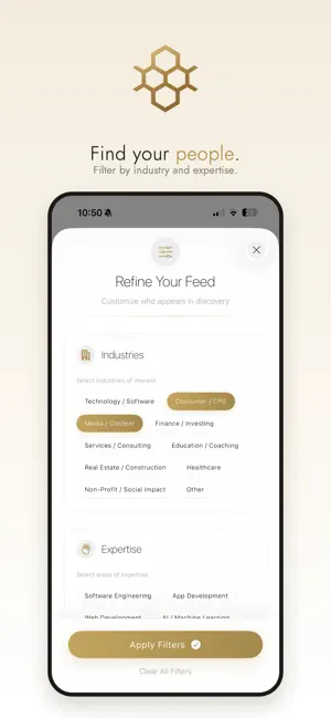 hyve - the founder network screenshot 2