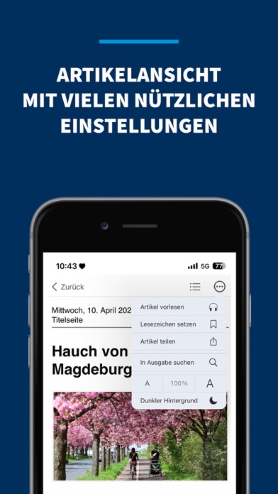 Volksstimme Digital Screenshot