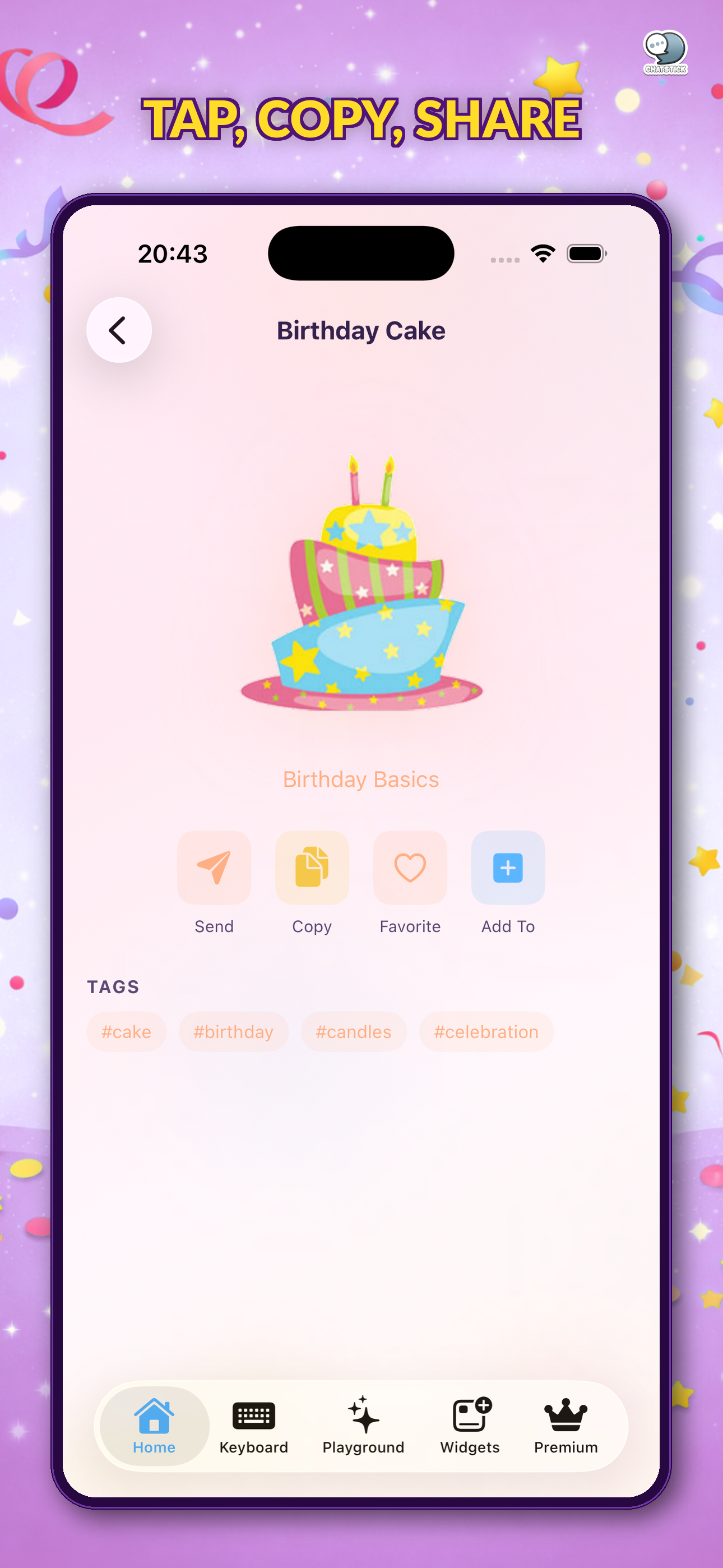 Happy Birthday Stickers by CS screenshot 4