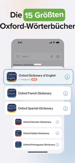 Screenshot von Wörterbuch - Oxford Dictionary auf dem iPhone 3