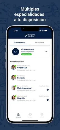 Captura de pantalla de Eurofirms Health en iPhone 3