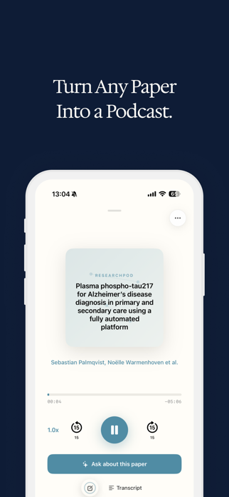 ResearchPod: AI Paper Podcasts Screenshot 1 of 5