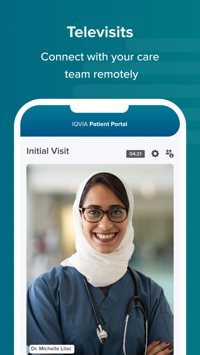 IQVIA Patient Portal Screenshot