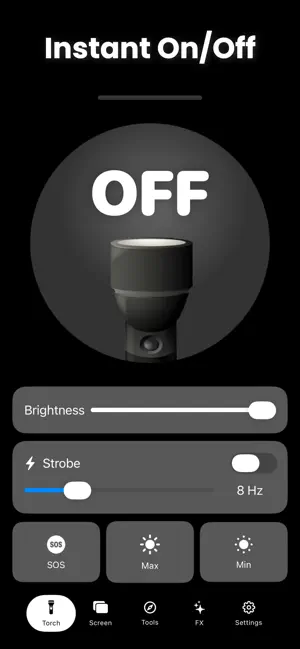Flashlight - Bright LED Torch screenshot 2