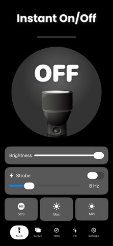 Flashlight - Bright LED Torch iPhone screenshot