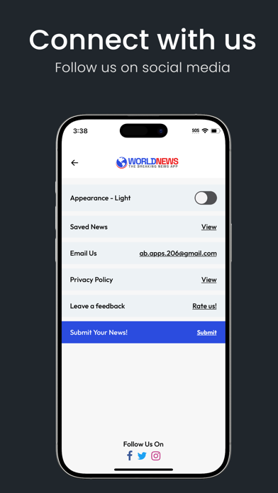 World News: Breaking News App Screenshot