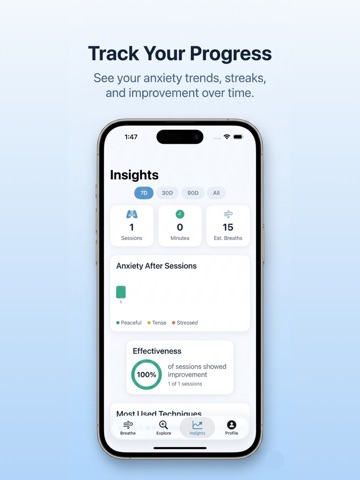 Breathe: Anxiety&Panic Relief iPad screenshot