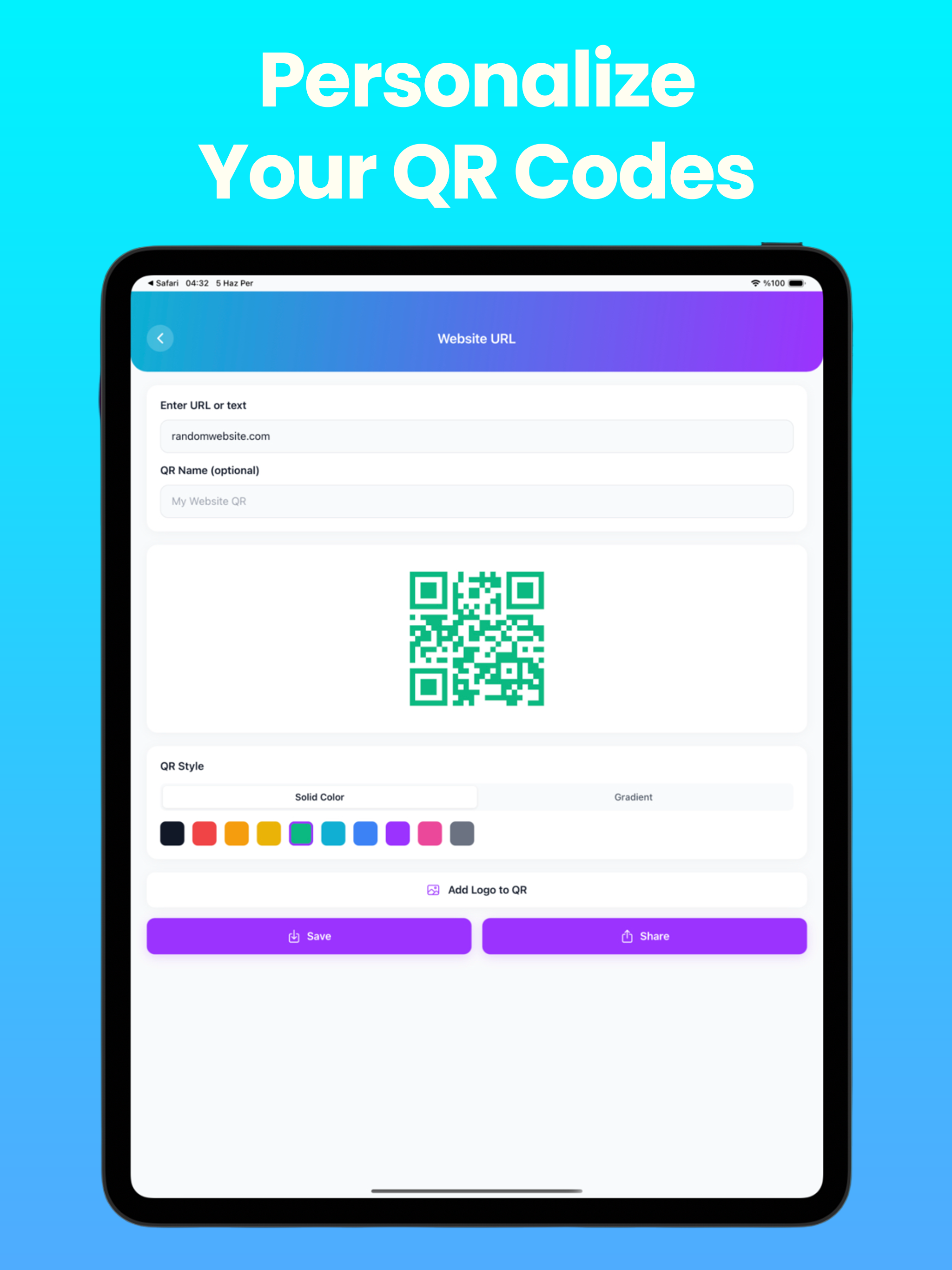 QRVex - QR Generator & Scan
