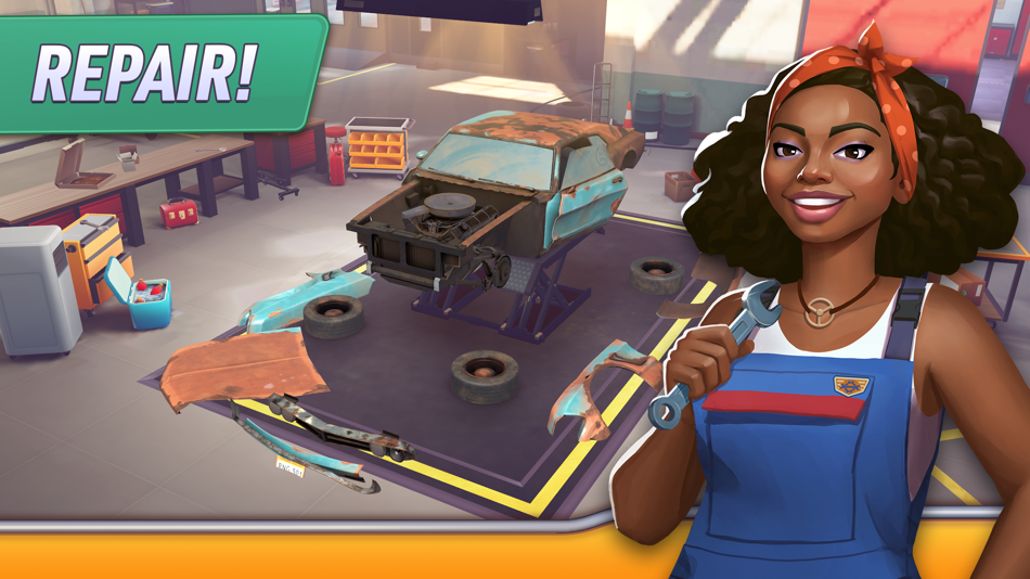 #3. Chrome Valley Customs (iOS) 作者: Offroad Games