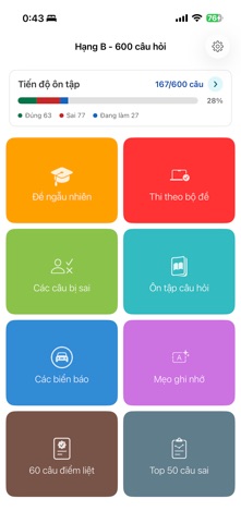 Ôn thi GPLX 2026 - 600 Câu screenshot