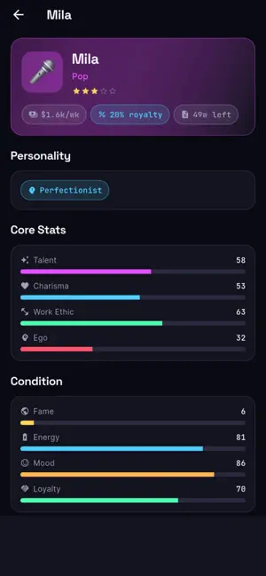 Music Tycoon: Label Manager screenshot 2