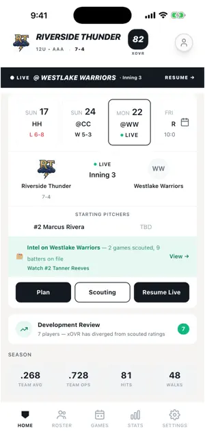 Dugout Baseball Coach screenshot 1