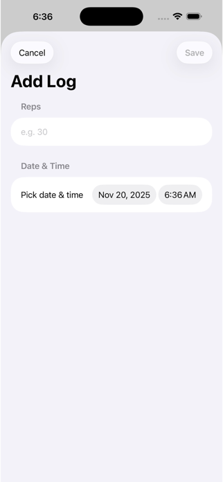 Pushup Logs Screenshot 4 of 4