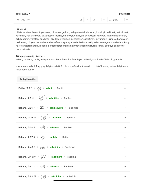 Açık Kuran iPad screenshot 4 - Book app