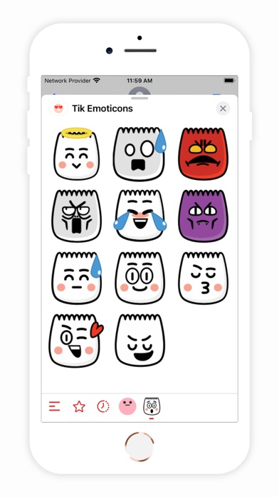 Tik Emoticons screenshot