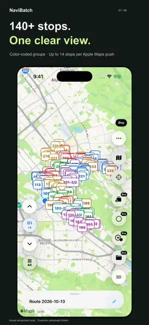 NaviBatch Route Planner screenshot 1