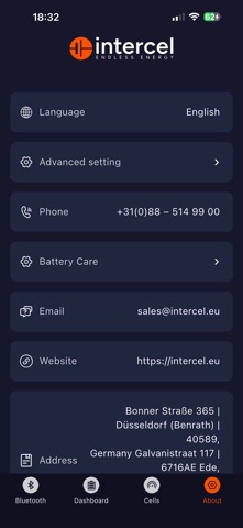 Intercel screenshot